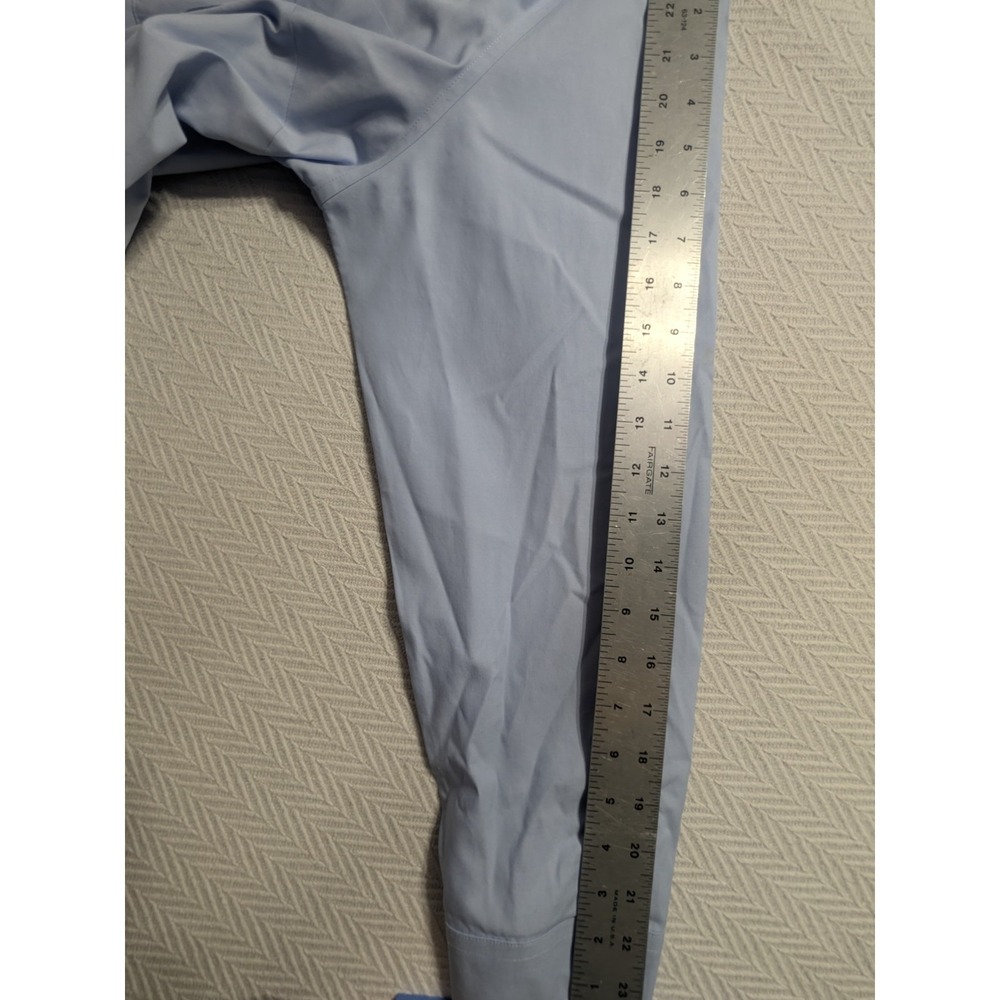 L.L.Bean Wrinkle Free Shirt Womens 1X Blue Cotton Button Front Office - Picture 12 of 16